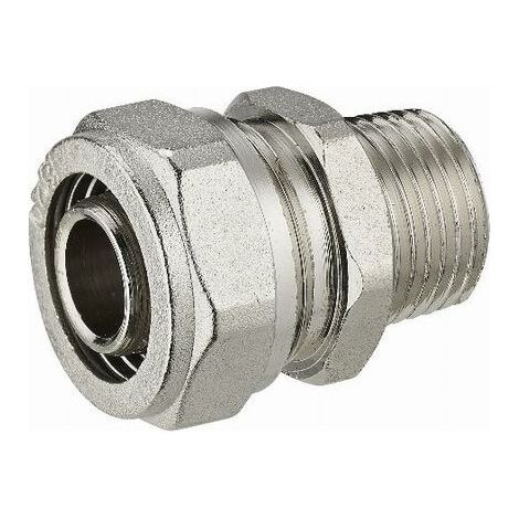 Raccord mâle à compression pour tube multicouche Ø16 - M12x17 (3/8) - Raccord mâle à compression pour tube multicouche Ø16 - M12x17 (3/8) (1/5)