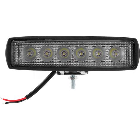 Phare de travail LED 18W 800LM 6LED Barre Anti-brouillard pour Moto Tout-Terrain Camion Pickup Auto (1/5)