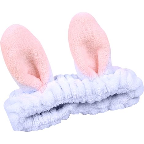 Diadema adorable para niñas, suave y elástica para el cabello, ideal para maquillarse, lavarse la cara, ducharse y para ir al spa. (1/5)