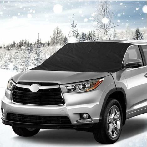 Couverture Pare-Brise Voiture, Magnétique Bâche Pare Brise Protection Couverture Repliable, Universelle pour Voiture Anti Givre, Neige, Glace, Pluie & Soleil, 210 x 125 cm (1/5)