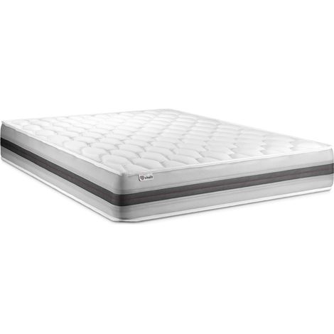 Komplettpaket Bett - Matratze 200x200 cm + Boxspringbett mit Lattenrost (im Set) + 2 Kopfkissen + Bettdecke - Vitalspring Recover (1/5)