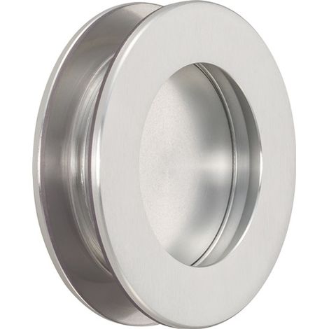 Muschelgriffpaar 5254 Edelstahl feingedreht Einlass-Ø 50 mm (1/6)