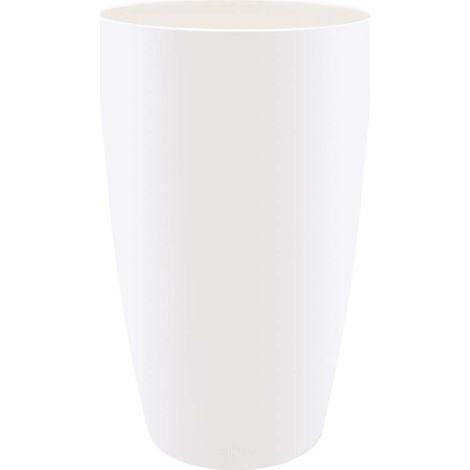 VASO BRUSSELS DIAMOND ROUND HIGH 27CM WHITE ELHO