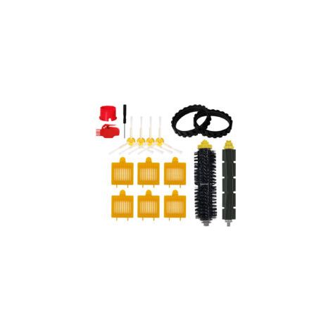 Kit di ricambi compatibile con Roomba 700 - Ricambi per Roomba 720 750 760 770 775 780 785 790... (Tutti i modelli) - Confezione di rulli, filtri, spazzole laterali, pneumatici