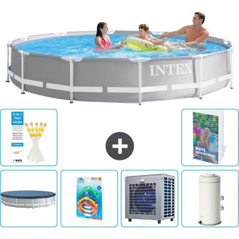 Intex Piscina Prism Frame Redonda - 366x76 cm - 7-piezas  S164 (1/5)