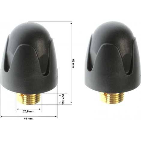 BOUCHON A CHAUDIERE NOIR UNIVERSEL POUR CENTRALE VAPEUR (1/2)