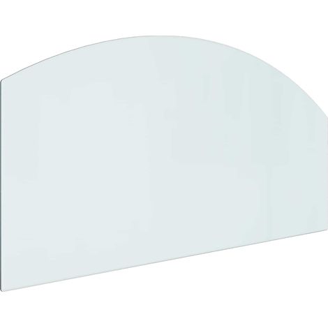 Fireplace Glass Plate Transparent 100 x 50 cm Glass vidaXL