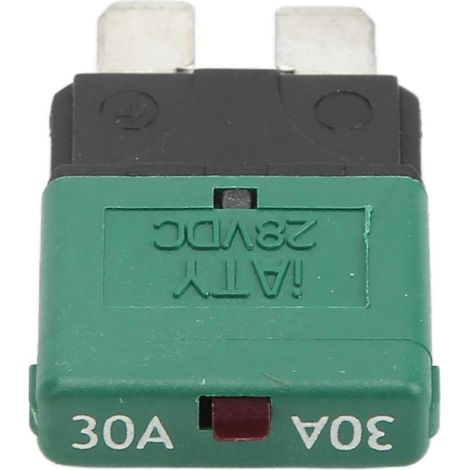 Disjoncteur-fusible universel 30 A/28 V CC à réarmement automatique et manuel pour voitures, yachts et navires basse tension (1/5)