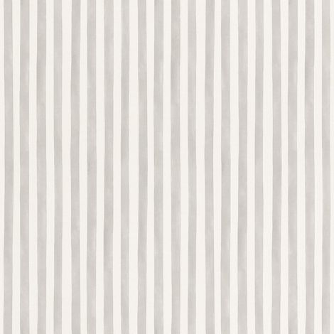 Papier peint intissé à rayures pour enfants - Aquarelle - Blanc et gris - Pour une ambiance de vie moderne dans la chambre de fille et de garçon - 10,05 m x 0,53 m (1/5)
