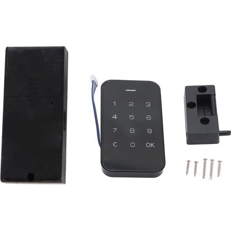 Kit de verrouillage électronique pour armoire, serrure à clavier tactile numérique, verrouillage de sécurité sans clé pour armoire, sauna, etc. (1/5)