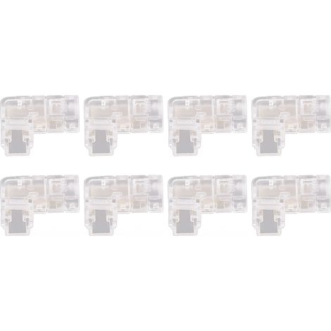 de 8 connecteurs pour ruban LED COB 5 mm à 2 broches