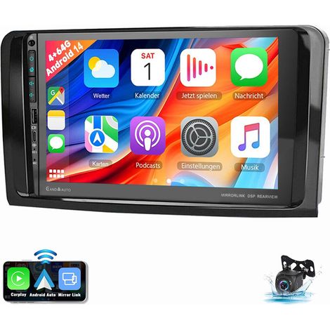 Pour Mercedes Benz ML/GL Klasse W164 X164 Android 15 Autoradio GPS WIFI 1+32G CAM