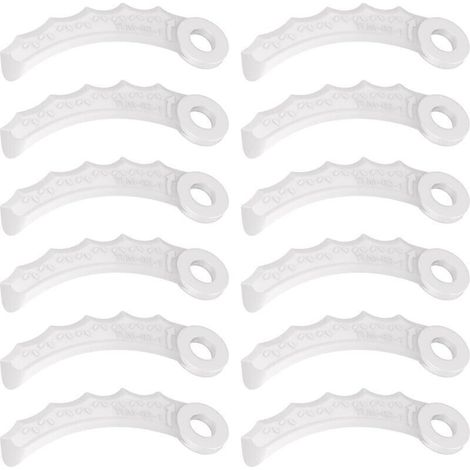 Lame in plastica per decespugliatore – 12 pezzi compatibili con DUR189RF, UR100DZ, DUR191LZX3, DUR181Z, DUR192LZ, DUR368AZ, DUR369AZ, DUR190UZX3, UR3000