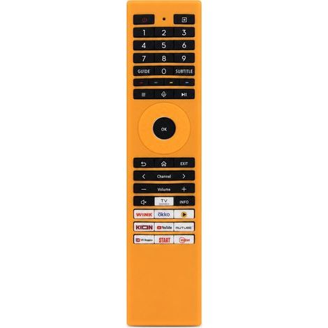 Housse en Silicone Orange pour Télécommande TV Compatible avec Toshiba Série CT ERF, Anti-poussière et Antichoc (1/5)