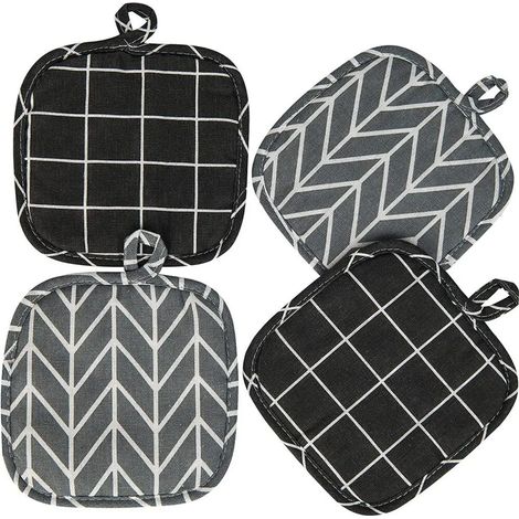 ensemble de gants de cuisine et de tapis isolants thermiques (1/4)