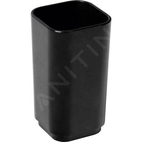 Sapho Gedy Seventy - Verre pour brosses à dents et dentifrice, à poser, noir 639814 (1/3)