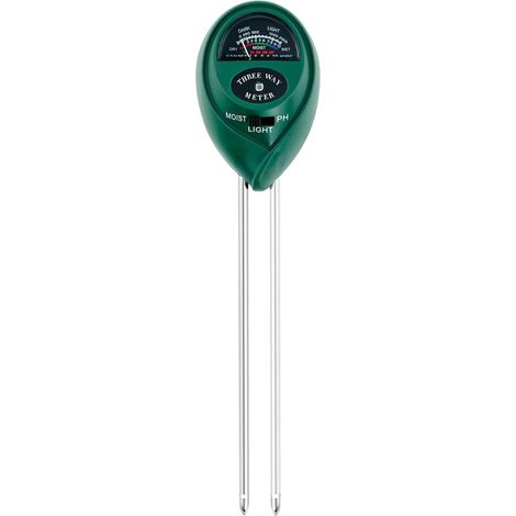 3-in-1 Bodenfeuchtigkeitsmesser für Sonnenlichttests, Bewässerungsanzeiger für Pflanzen, Bodenanalyse-Set für Garten und Landwirtschaft, Genaues Bodenanalyse-Set für Pflanzen