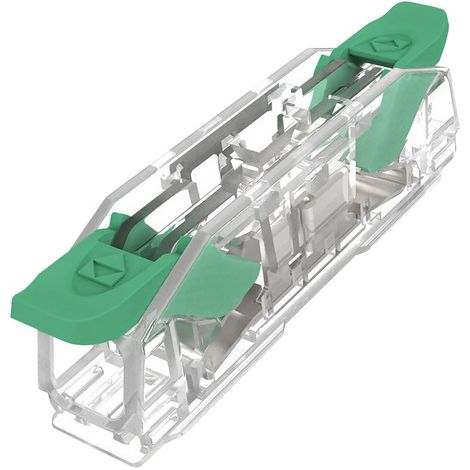 Borne de raccordement traversante à levier 2x 0,2–4 mm² Vert EDO Technic