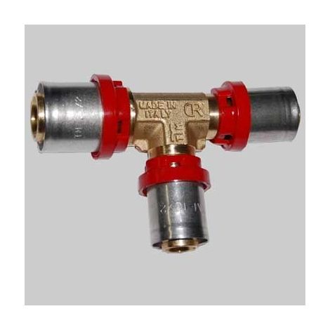 Tee Ridotto A Pressare Tiemme 32X32X26 Laterale