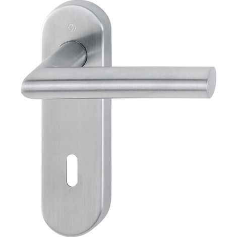 HOPPE® Drückergarnitur mit Kurzschild Amsterdam E1400/353KH, Edelstahl, 10720685