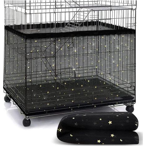 Housse anti-éclaboussures pour cage à oiseaux, filet anti-éclaboussures pour cage à oiseaux, poudre anti-plumes, housse anti-mouches et anti-insectes, housse pour cage à perroquet