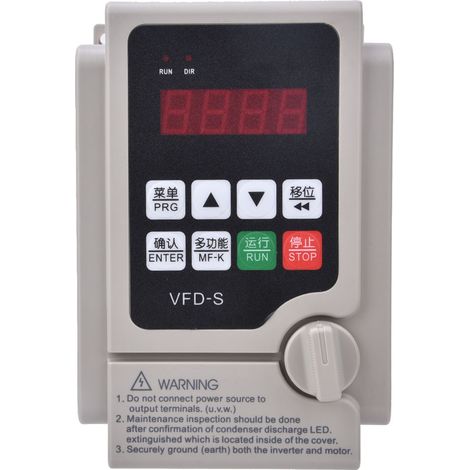 Variateur de fréquence 380V triphasé, onduleur VFD 1,5KW, entrée triphasée sortie triphasée, convertisseur de vitesse industriel (1/5)