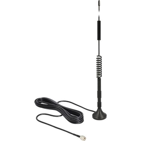 DeLOCK Delock 12417 - 5 dBi - 0.7 - 0.96 / 1.71 - 2.7 GHz - 50 Ohm - Antenne omni-directionnelle - SMA - Polarisation verticale
