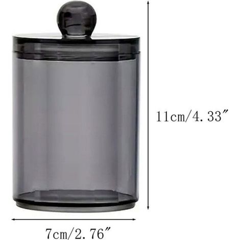 Distributeur de disques de maquillage, lot de 3, organisateur de salle de bain pour cotons-tiges, petits accessoires (1/4)