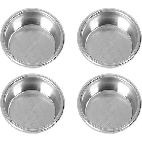 Packung mit 4 54-mm-Filtern für Breville Sage 870/875/878/880 Halbautomaten-Kaffeemaschinen (Bottosilver).