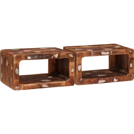 Bedside Tables 45 x 30 x 24 cm Solid reclaimed wood vidaXL (1/5)