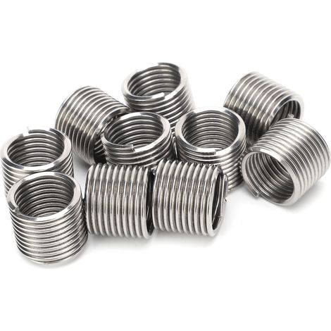 10 pièces inserts filetés acier inoxydable réducteurs mâle-femelle M16x2x1.5D kit réparation filetage (1/5)