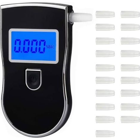 2019 NOUVEAU Hot vente AT-818 de la police professionnelle numérique Ethylotest alcootest Analyzer détecteur pratique mu ETHYLOTEST (1/4)