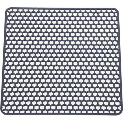 Tappetino in silicone per lavello – griglia da cucina resistente al calore, arrotolabile per superfici in acciaio inox, protegge dai graffi ed è antiscivolo - Crezuo