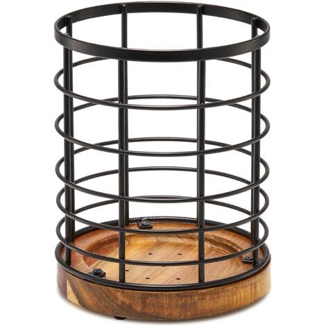 BUNTHAUS Tapis de cuisine Loiça avec base en bois, rouge (1/5)