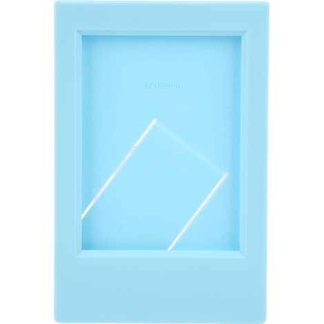 Cadre photo d'affichage 5 pièces 9x6 cm (bleu), Cadre photo rectangulaire en plastique de bureau classique 5,4x8,6 cm pour la série Fujifilm Instax Mi (1/5)