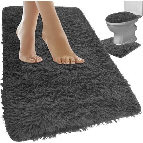 Alfombra de bano - juego - gris ruhhy 24353 (1/5)