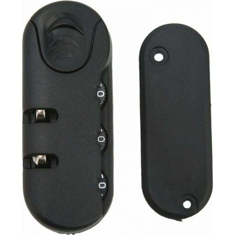 Cadenas à combinaison 3 chiffres – Serrure de sécurité en alliage de zinc – Résistante aux rayures – Pour valises et bagages de voyage (1/4)