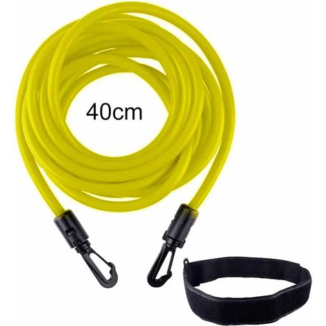 Schwimmhilfe, fest installiertes Schwimmausrüstung-Set, Schwimmtrainingsgürtel, Schwimmgürtel für Erwachsene und Kinder, Schwimmwiderstandsgürtel, Knöchelbänder, Fallschirm, Schwimmtrainer, Bungee-Sei (1/4)