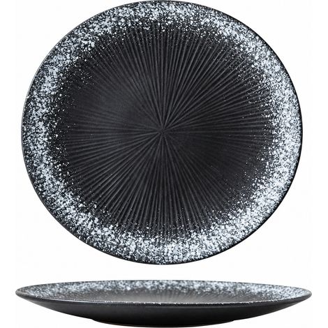 Assiette japonaise à rayures 10 pouces, décor Layue