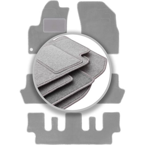 Autoteppiche aschgrau für: Citroen C4 Grand Picasso 7-Sitzer (2006-2013)