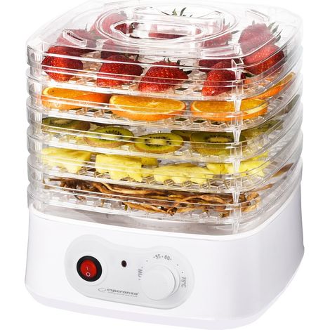 Esperanza EKD004 Lebensmitteltrockner weiß transparent 250W (1/3)