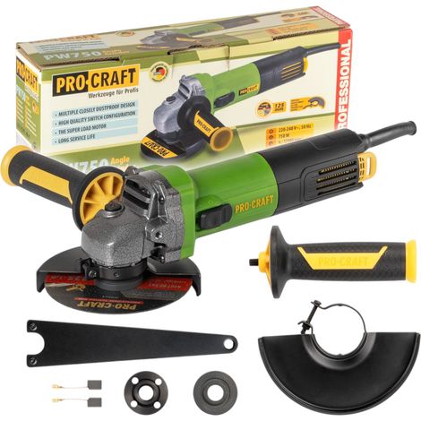 Procraft PW750 Winkelschleifer 750 Watt 125 mm (1/4)