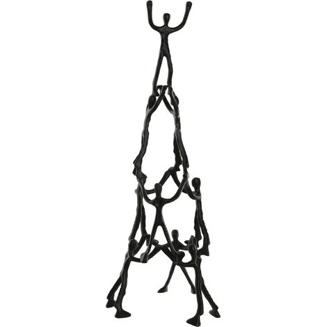 Figura Aluminio 25X25X71 Personas Negro (1/4)