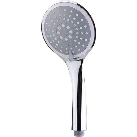 Pommeau de Douche Air Comprimé - Effet Pluie - Économie d'Eau - Installation Facile - Raccord Universel - Argenté (1/5)