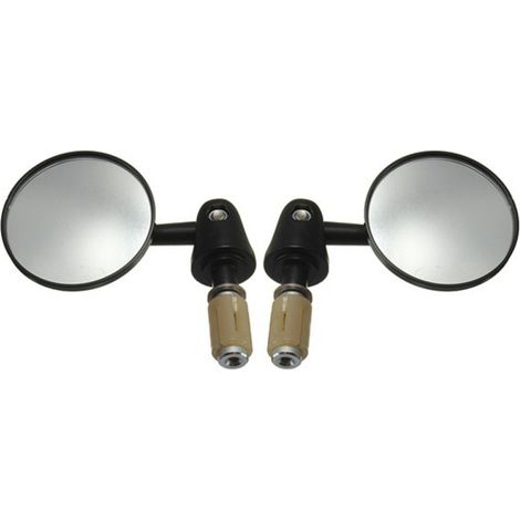 jeu de rétroviseur latéral convexe rotatif et pliable en aluminium, diamètre extérieur 22 mm (7/8''), embout de guidon de moto, accessoire modifié pour voitures et scooters universels.