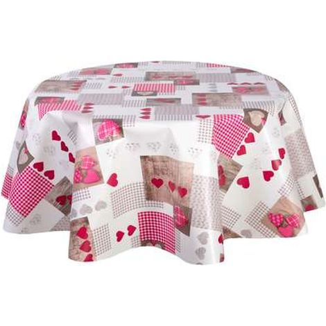 Nappe en toile cirée ronde grand format ASPEN (1/4)