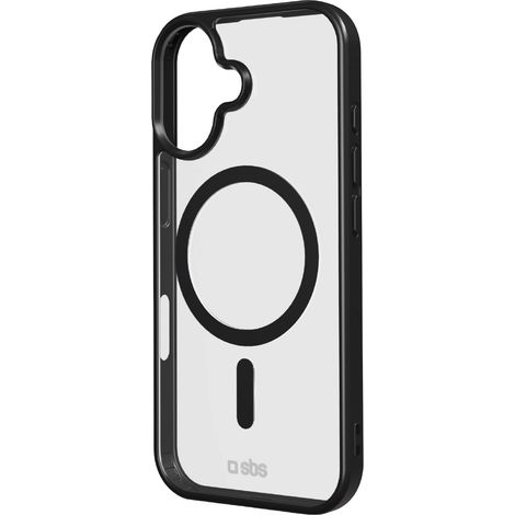 SBS iPhone 17 Case, MagSafe, Schwarz, farbige Ränder