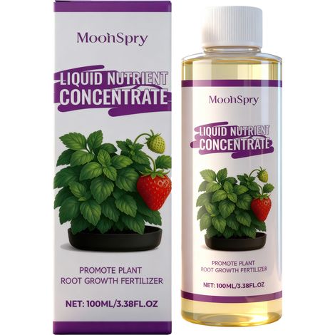 MOONSPRY Pflanzennährlösung: Universell einsetzbar für Topfblumen, Panthenol, Harnstoff und Natrium-PCA zur Förderung des Wurzelwachstums (1/5)