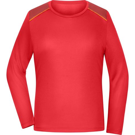 James & Nicholson Running Langarmshirt Damen JN1385 Gr. S spicy-orange