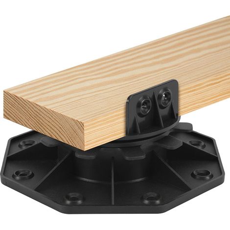 Wolketon Piedistalli autolivellanti 40-70 mm per terrazza in legno e WPC, pendenza 0-5°, set da 30 (1/5)